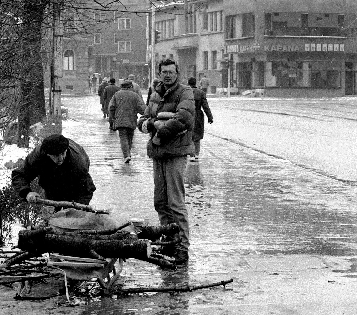 Sarajevo Siege Gathering Firewood