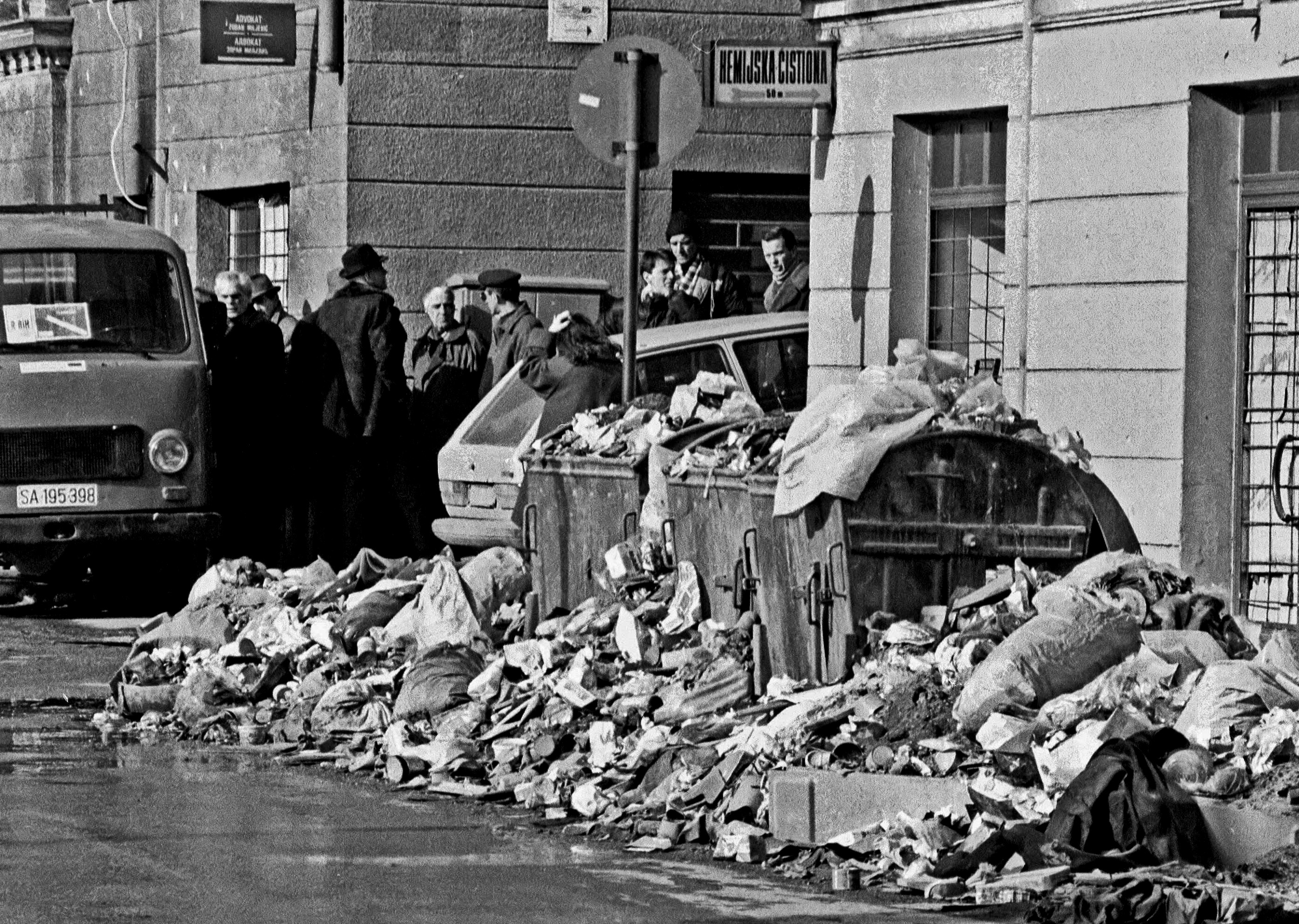 Sarajevo siege garbage