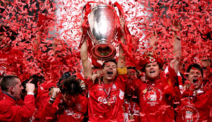 وكان فريق ليفربول عام 2005 بعد فوزه بلقب دوري أبطال أوروبا والذي يعتبر من الألقاب الأوروبية التي فاز بها الفريق 